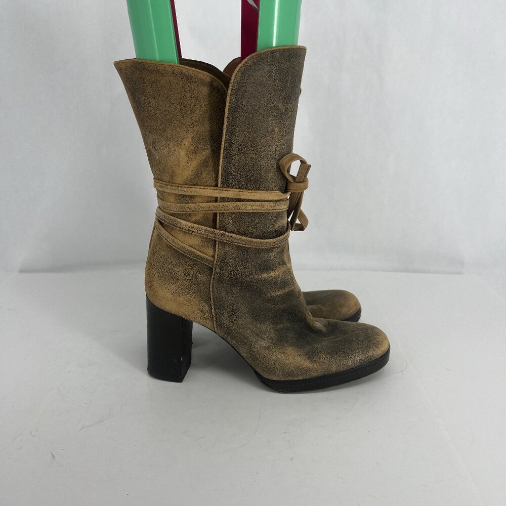 Kors | Leather Lace Up Booties, made in italy